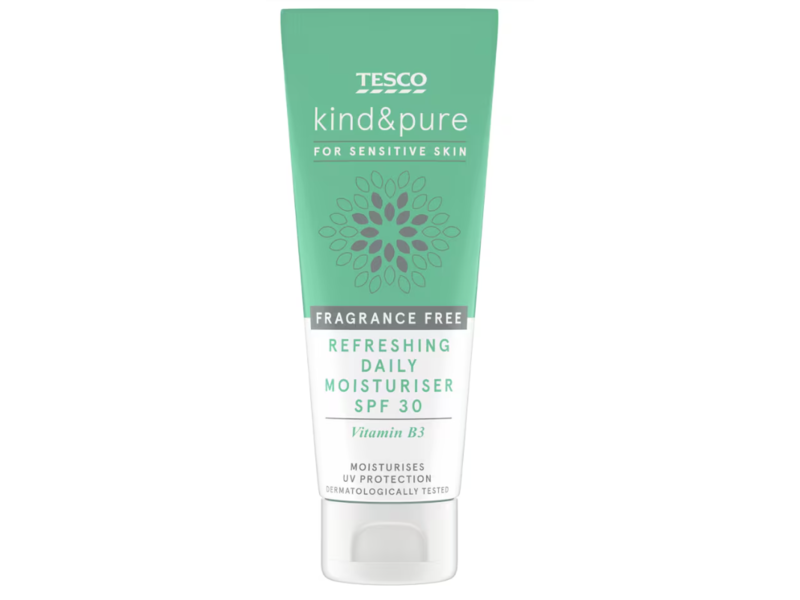 Tesco Kind & Pure Refreshing Moisturiser, SPF 30, 75 mL