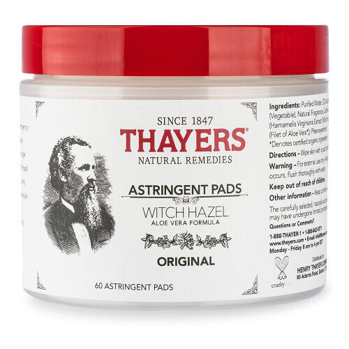 Original Witch Hazel Astringent Pads With Aloe Vera Formula