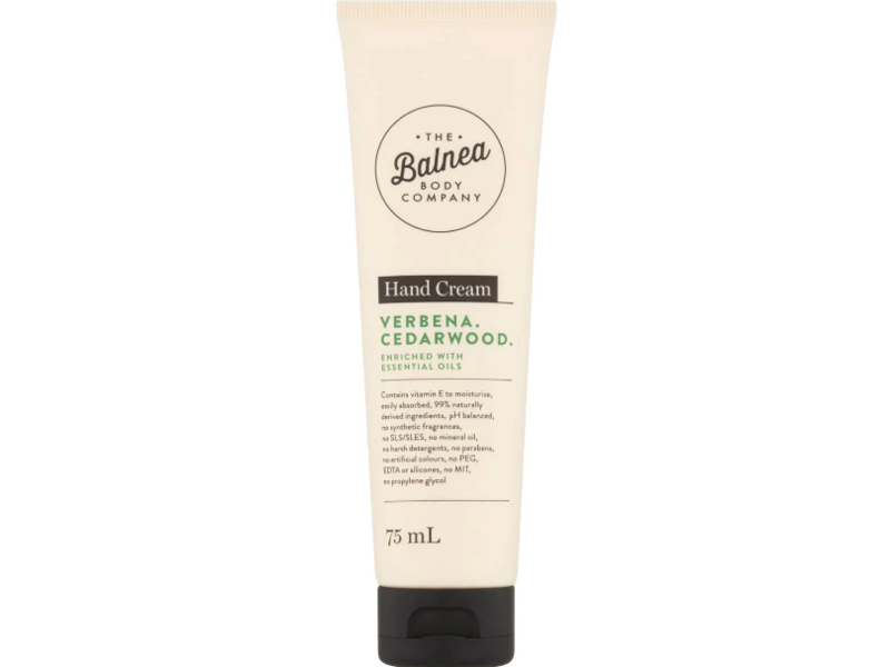 The Balnea Body Company Hand Cream, Verbena & Cedarwood, 75 mL