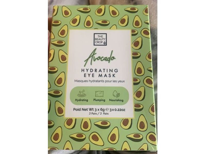 The Beauty Crop Hydrating Eye Mask, Avocado, 3 Count