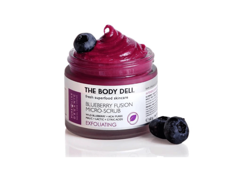 The Body Dell Exfoliating Micro Scrub, Wild Blueberry, 2 oz/60 g