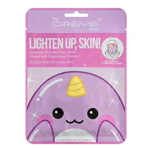 Lighten Up, Skin! Animal Narwhal Face Mask