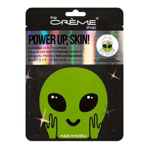 Power Up, Skin! Animated Alien Face Mask - Power Of Greens
