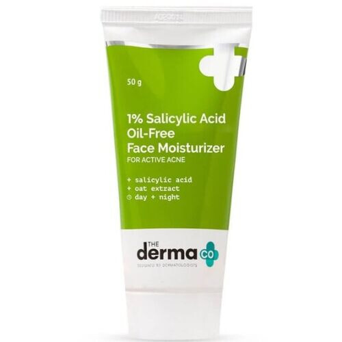 1% Salicylic Acid Oil-free Face Moisturizer With Oat Extract For Active Acne