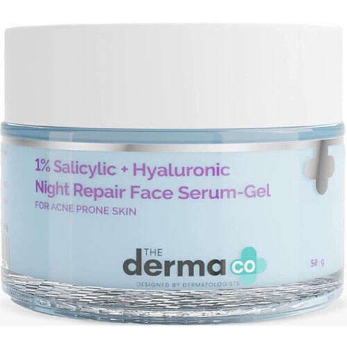 1% Salicylic + Hyaluronic Night Repair Face Serum-gel For Acne-prone Skin