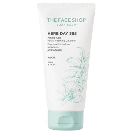 Clean Beauty Herb Day 365 Amino Acid Facial Foaming Cleanser Aloe
