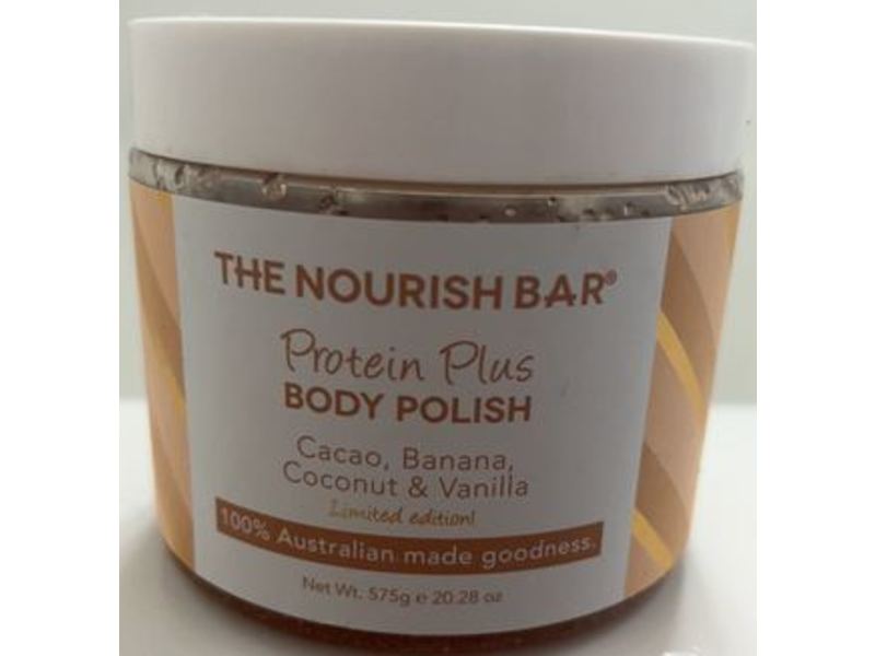 The Nourish Bar Protien Plus Body Polish, Cocoa, Banana, Coconut And Vanila, 20.28 oz/575 g