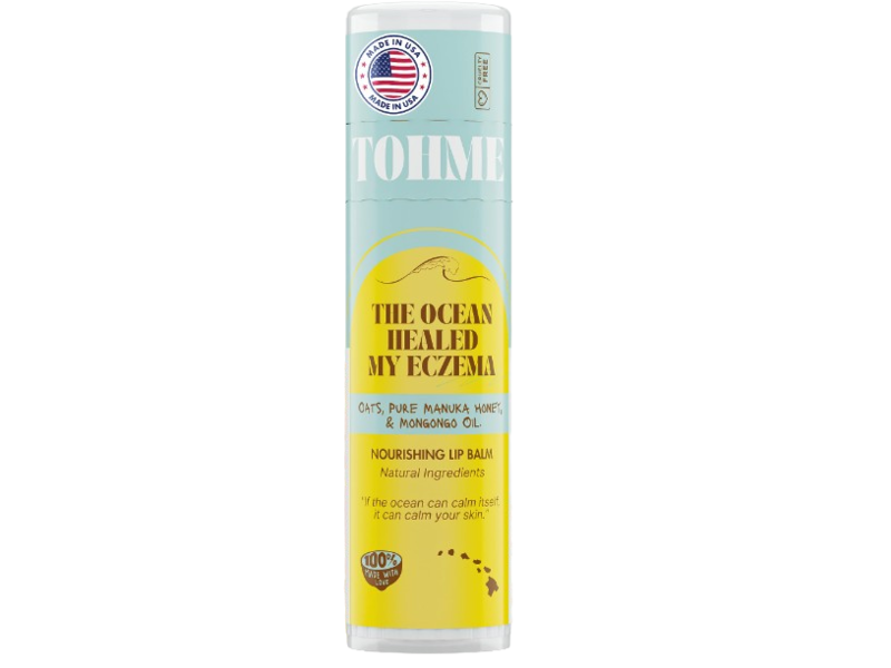 The Ocean Healed My Eczema Nourishing Lip Balm, Oats + Pure Manuka Honey & Mongongo Oil, 0.25 oz