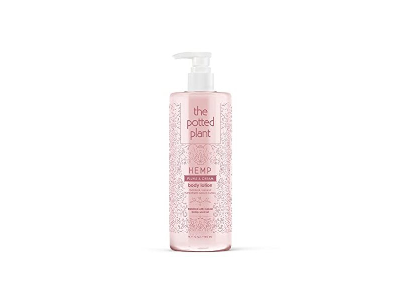 The Potted Plant Hemp Body Lotion, Plums & Cream, 16.9 fl oz/500 mL