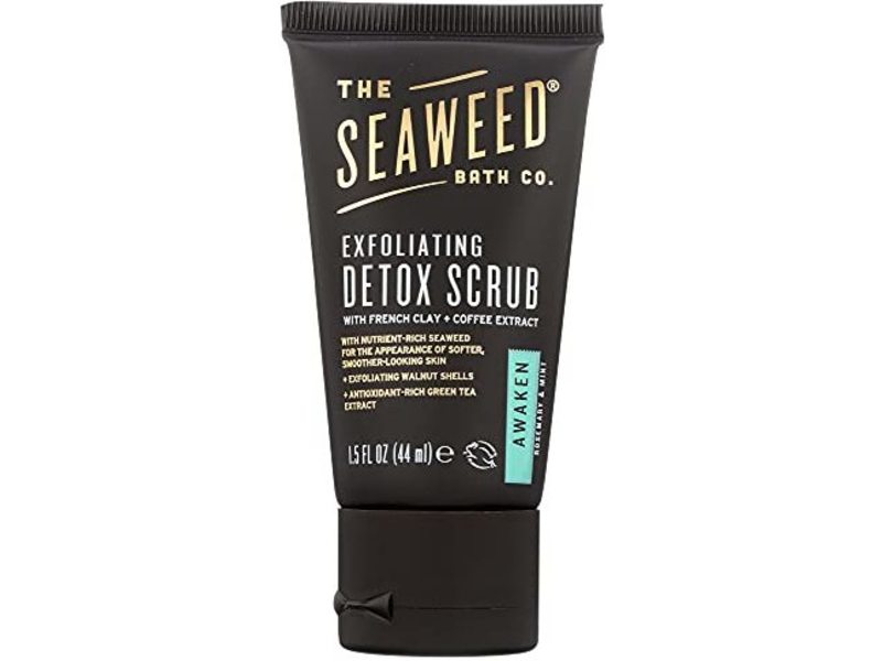 The Seaweed Bath Co Exfoliating Detox Scrub, French Clay + Coffee Extract, 1.5 fl oz/44 mL