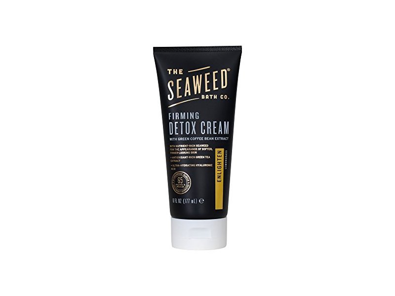 The Seaweed Bath Co. Firming Detox Cream, Enlighten Scent (Lemongrass & Grapefruit), 6 oz.