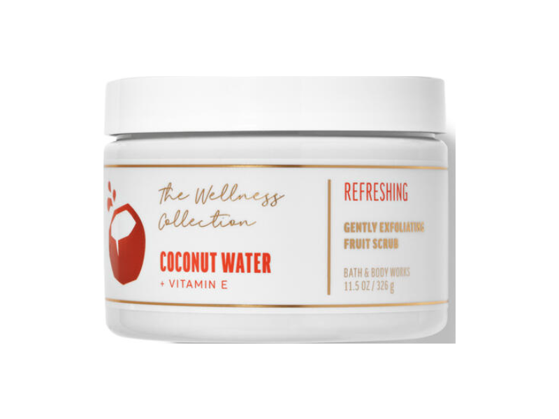 The Wellness Collection Fruit Scrub, Coconut Water + Vitamin E