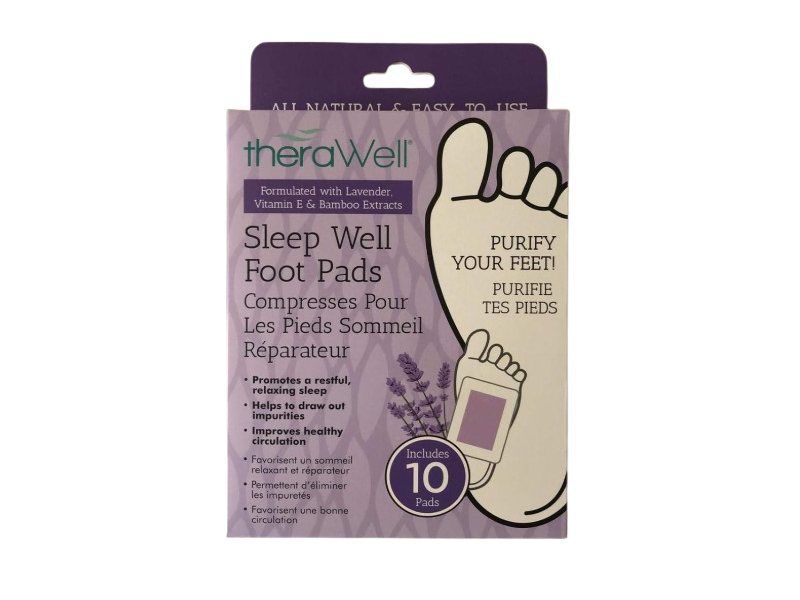 Thera Well Sleep Well Foot Pads, Lavender, 10 Pads