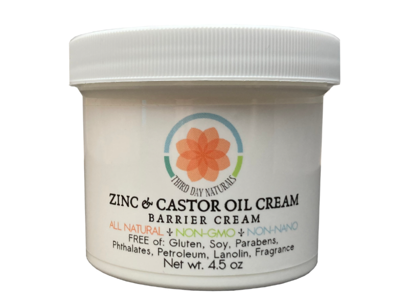 Third Day Naturals Zinc & Castor Oil Cream, 4.5 oz