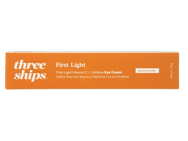 Three Ships First Light Brightening Eye Cream, Vitamin C & Caffeine, 0.5 fl oz/15 g