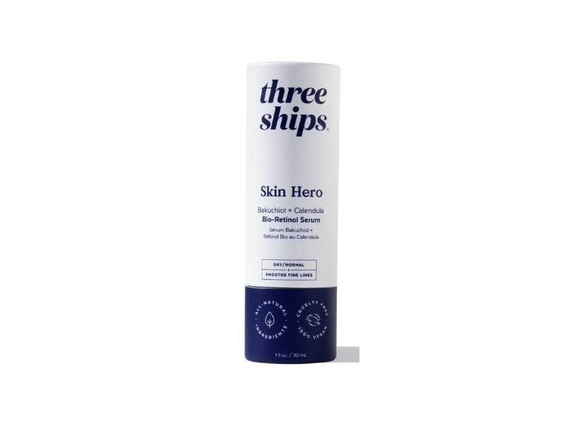 Three Ships Skin Hero Bio-Retinol Serum, Dry/Normal, 1 fl oz/30 mL