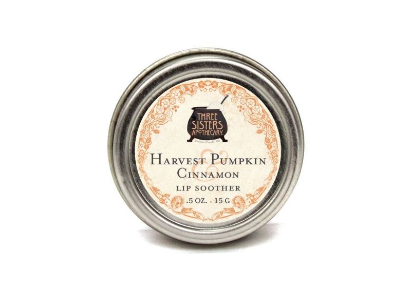 Three Sisters Apothecary Lip Soother, Harvest Pumpkin Cinnamon, 0.5 oz