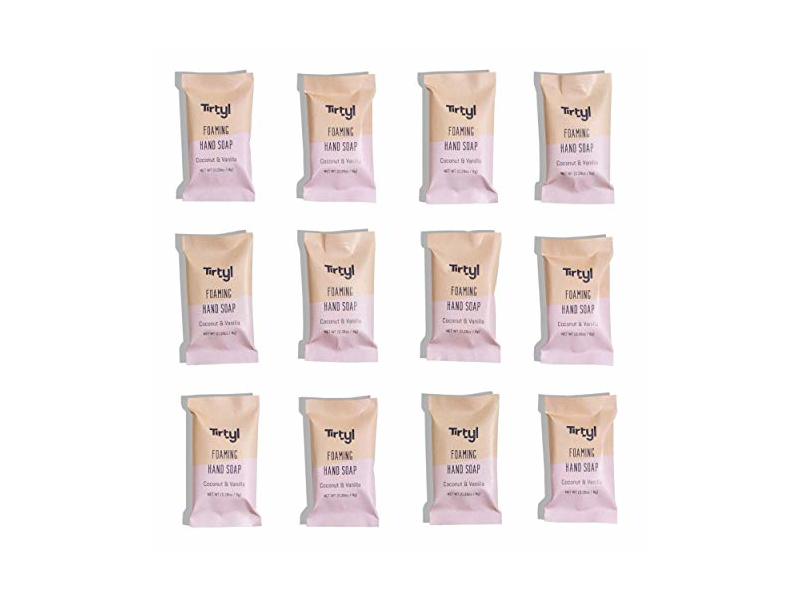 Tirtyl Foaming Hand Soap, Coconut & Vanilla, 3.4 oz/96 g, Pack Of 12