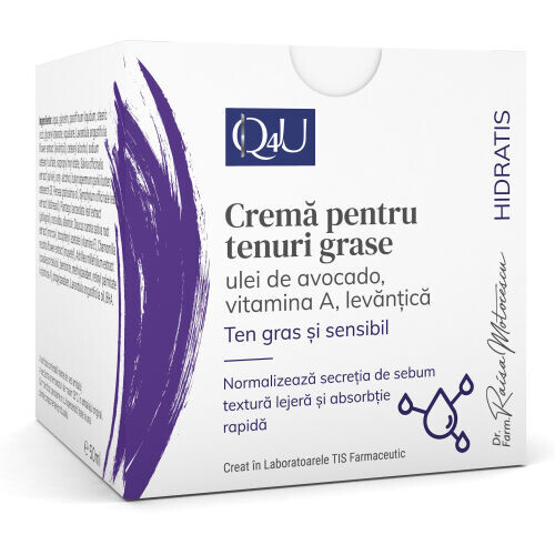 Crema Pentru Tenuri Grase Ulei De Avocado, Vitamina A, Levantica