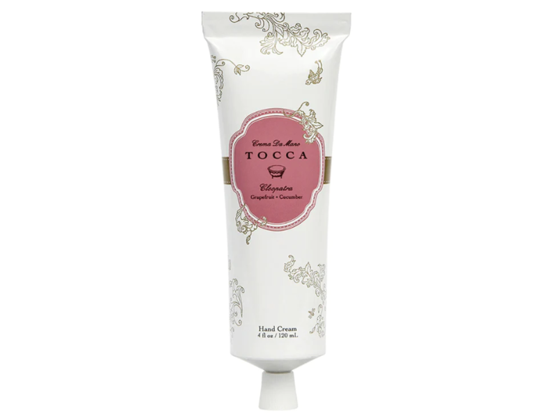 Tocca Cleopatra Crema de Mano Hand Cream, Grapefruit + Cucumber, 4 fl oz/120 mL