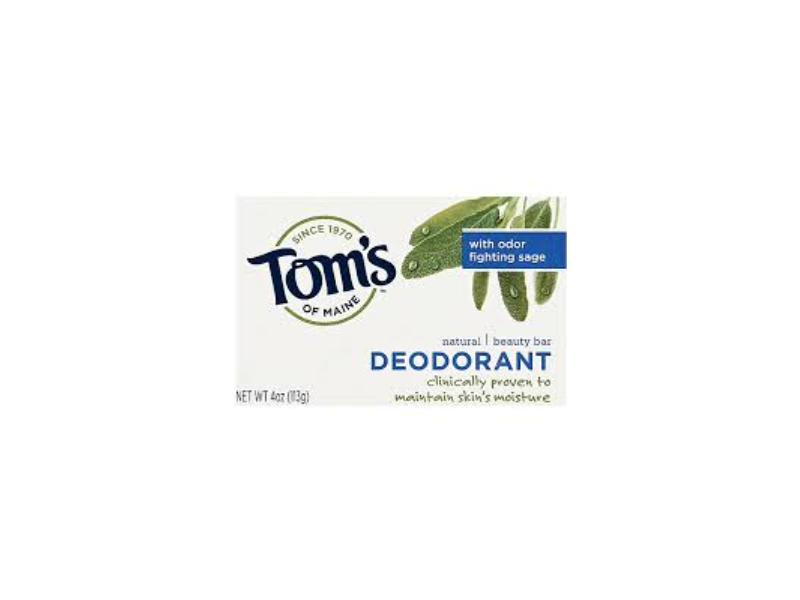 Tom's Of Maine Deodorant Beauty Bar, 4 oz/113 g
