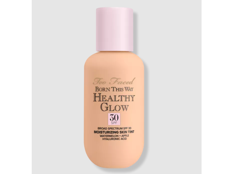 Too Faced Born This Way Healthy Glow Moisturizing Skin Tint, Nude, 2.0 fl oz/60 mL