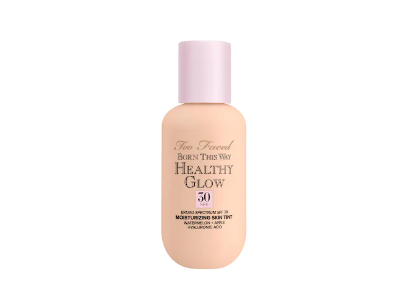 Too Faced Born This Way Healthy Glow Skin Tint, Porcelain, SPF 30, 2 fl oz/60 mL