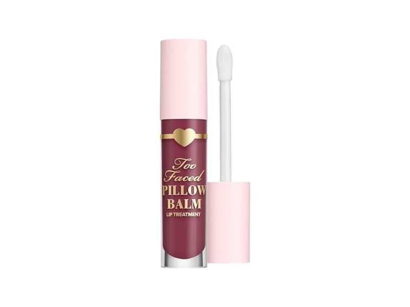 Too Faced Pillow Balm Ultra-Hydrating & Nourishing Lip Treatment Balm, Berry Jam Kiss, 0.20 fl oz/6 mL