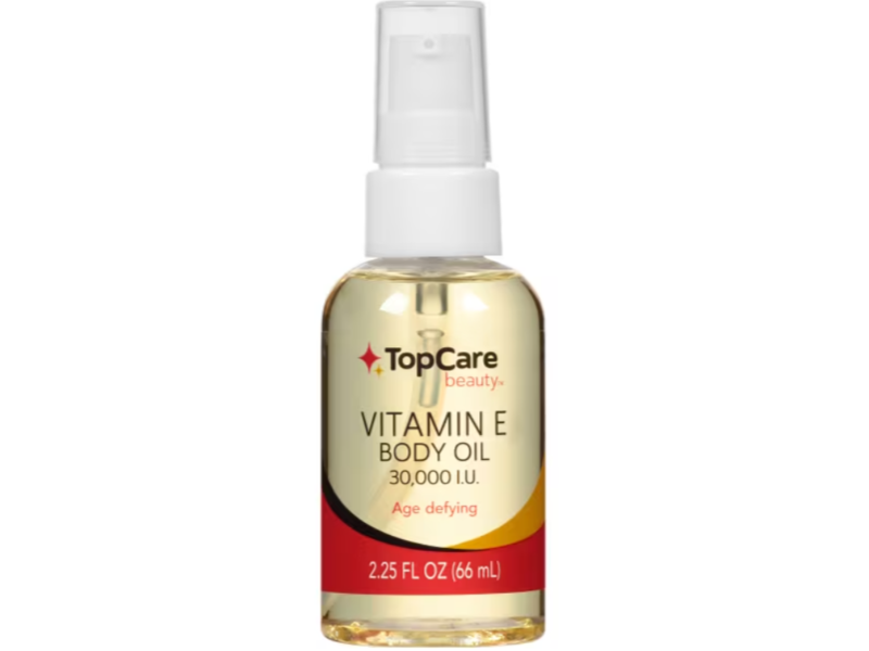 Top Care Beauty Body Oil, Vitamin E, 2.25 fl oz/66 mL