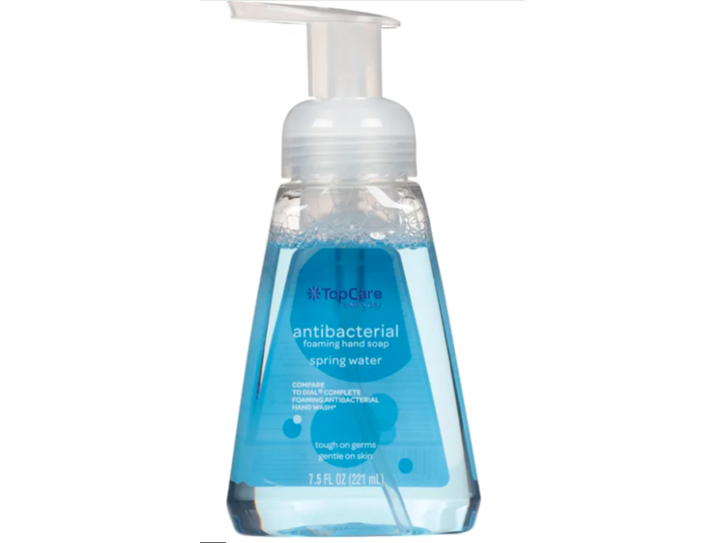 TopCare Antibacterial Foaming Hand Soap, Spring Water, 7.5 fl oz/221 mL