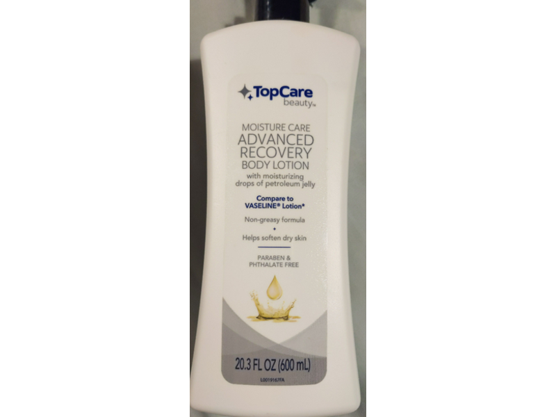 TopCare Moisture Care Advanced Recovery Body Lotion, 20.3 fl oz/600 mL