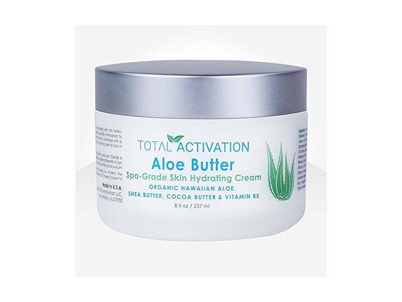 Total Activation Aloe Butter, Exquisite Skin Rejuvenation Cream, Luxurious Hydration for Face and Body, Non-Greasy, 8 oz