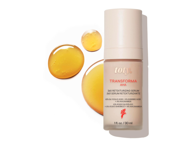 toty. Transforma AHA 360º Retexturizing Serum, 1 fl oz/30 mL