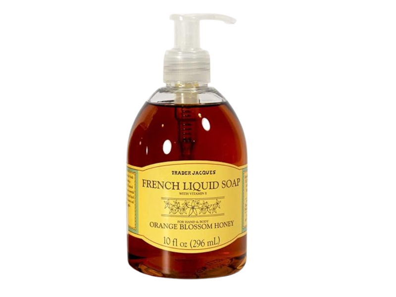 Trader Jacques French Liquid Soap, Orange Blossom Honey, 10 fl oz/296 mL, Pack Of 2