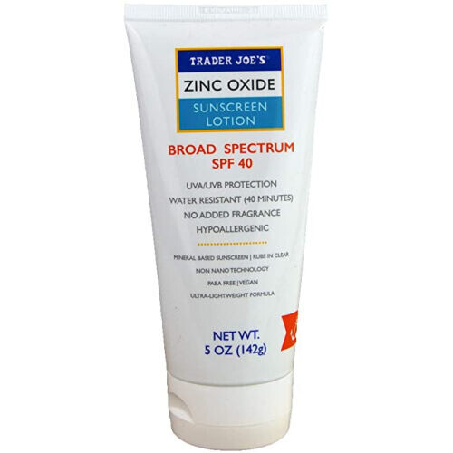 Zinc Oxide Sunscreen Lotion Broad Spectrum SPF 40