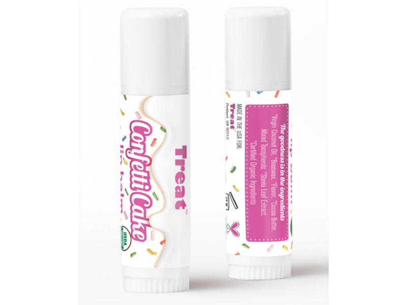Treat Jumbo Lip Balm, Confetti Cake, 0.50 oz