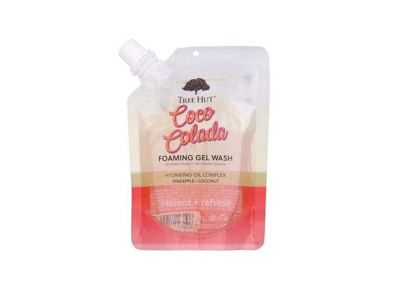 Tree Hut Foaming Gel Wash, Coco Colada, 3.3 fl oz/93 mL