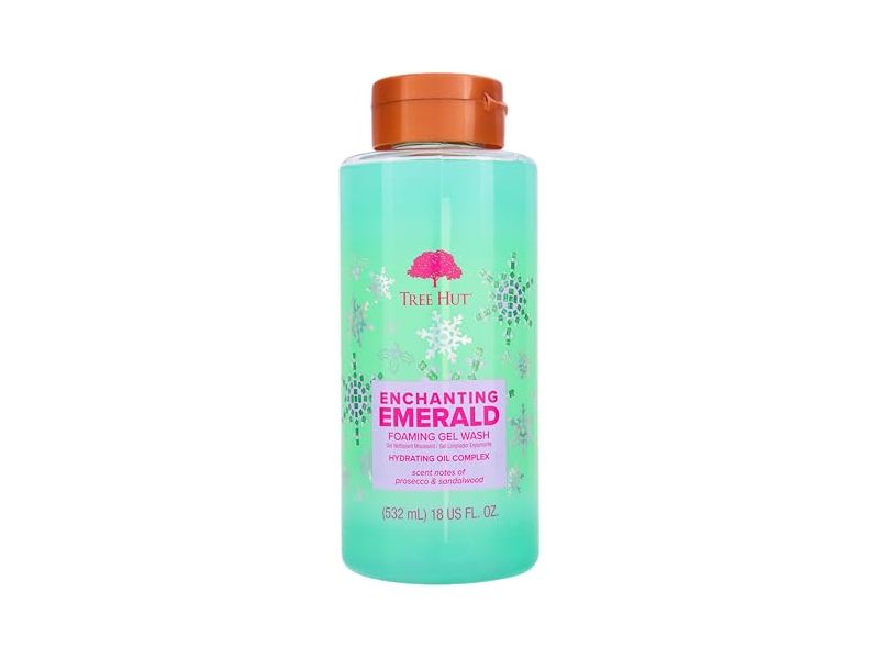 Tree Hut Foaming Gel Wash, Enchanting Emerald, 18 fl oz/532 mL