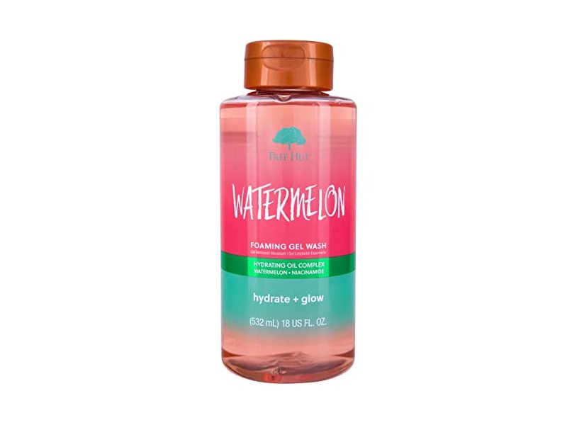 Tree Hut Foaming Gel Wash, Hydrate+ Glow, Watermelon, 18 fl oz/532 mL