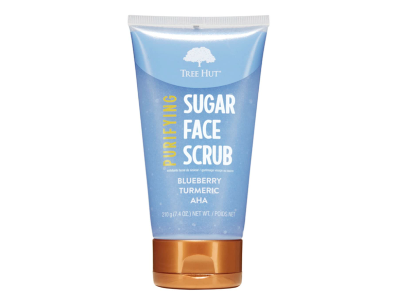 Tree Hut Purifying Sugar Face Scrub, Blueberry & Turmeric, 7.4 oz/210 g