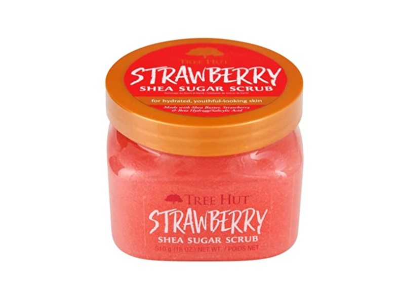 Tree Hut Shea Sugar Body Scrub, Strawberry, 18 oz/510 g