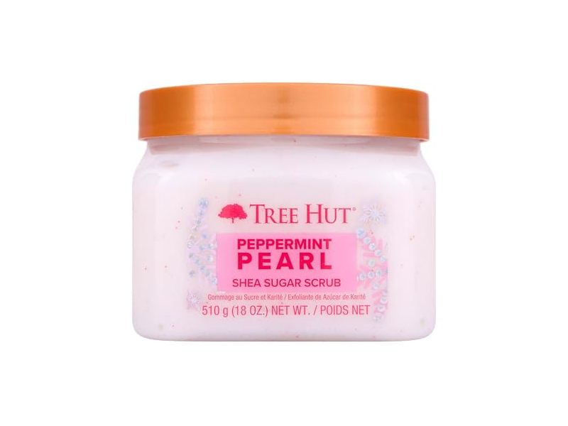 Tree Hut Shea Sugar Scrub, Peppermint Pearl, 18 oz/510 g