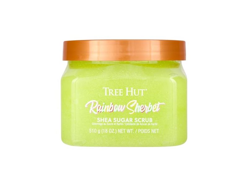 Tree Hut Shea Sugar Scrub, Rainbow Sherbert, 18 oz/510 g