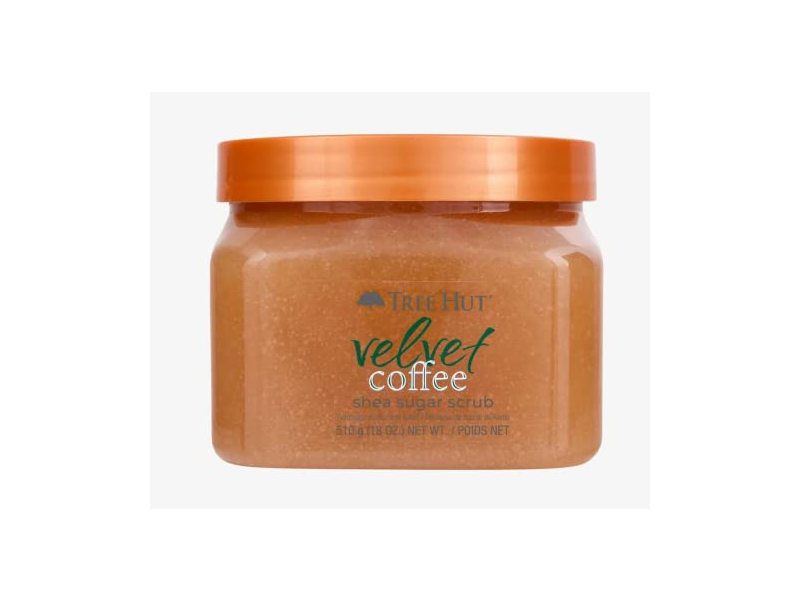 Tree Hut Velvet Coffee Scrub, Shea Sugar, 18 oz/510 g