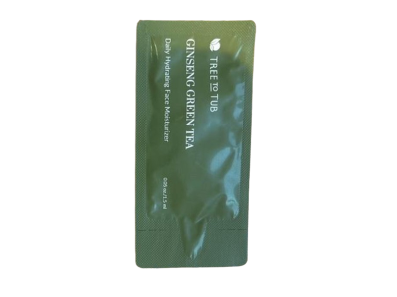Tree To Tub Ginseng Green Tea Hydrating Face Moisturizer, 0.05 oz/1.5 mL
