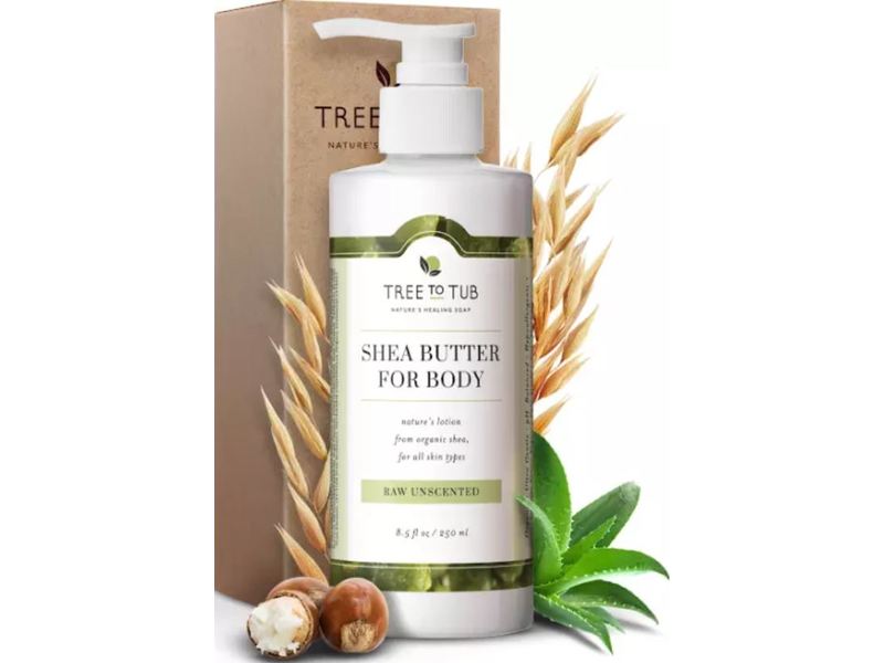 Tree To Tub Shea Butter For Body, Raw Unscented, 8.5 fl oz