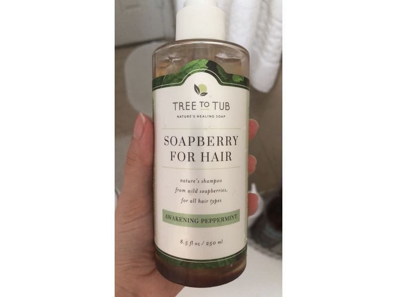 Tree to Tub Soapberry for Hair, Awakening Peppermint, 8.5 fl oz