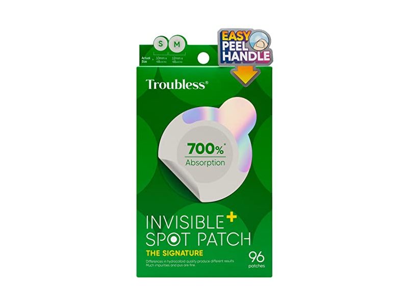 Troubless Invisible Pimple Spot Patch, The Signature, 96 Count