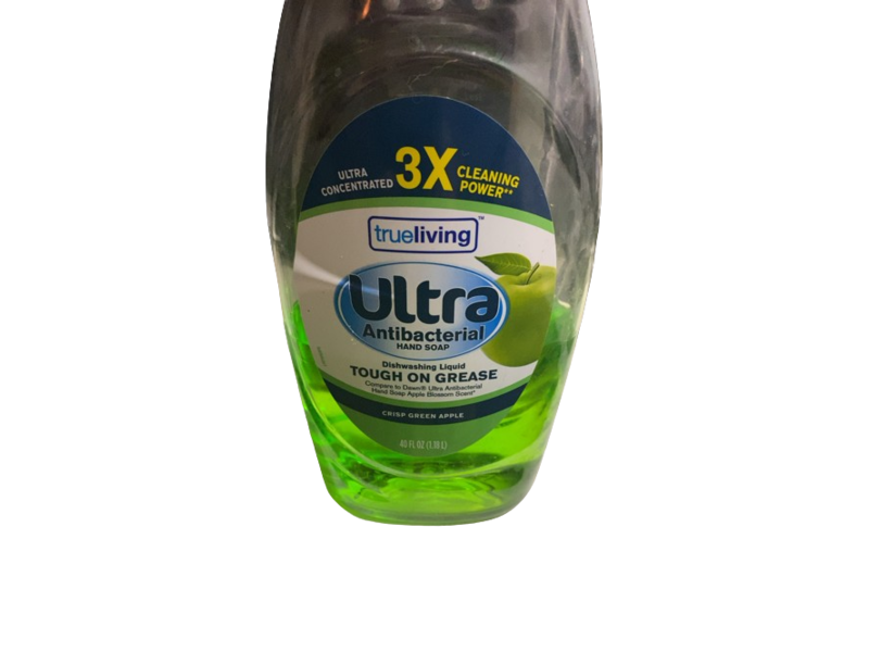 Trueliving Ultra Antibacterial Hand Soap, Crisp Green Apple, 40 fl oz/1.18 L
