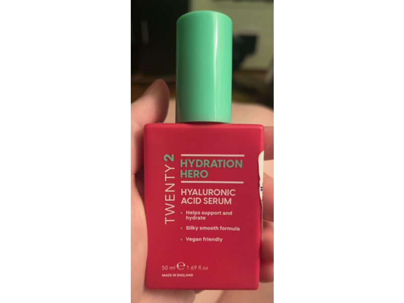 Twenty 2 Hydration Hero Serum, Hyaluronic Acid, 1.69 fl oz/50 mL